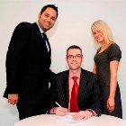 From Left: Saleem Arif (QualitySolicitors.com), Brian Inkster (Inksters Solicitors) & Rachel Graham (QualitySolicitors.com)